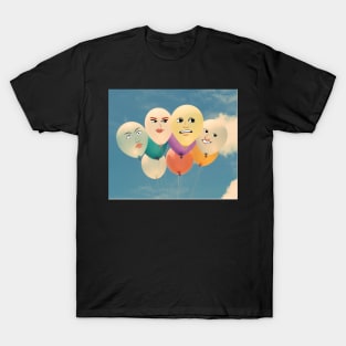 Funny Balloon stickers T-Shirt